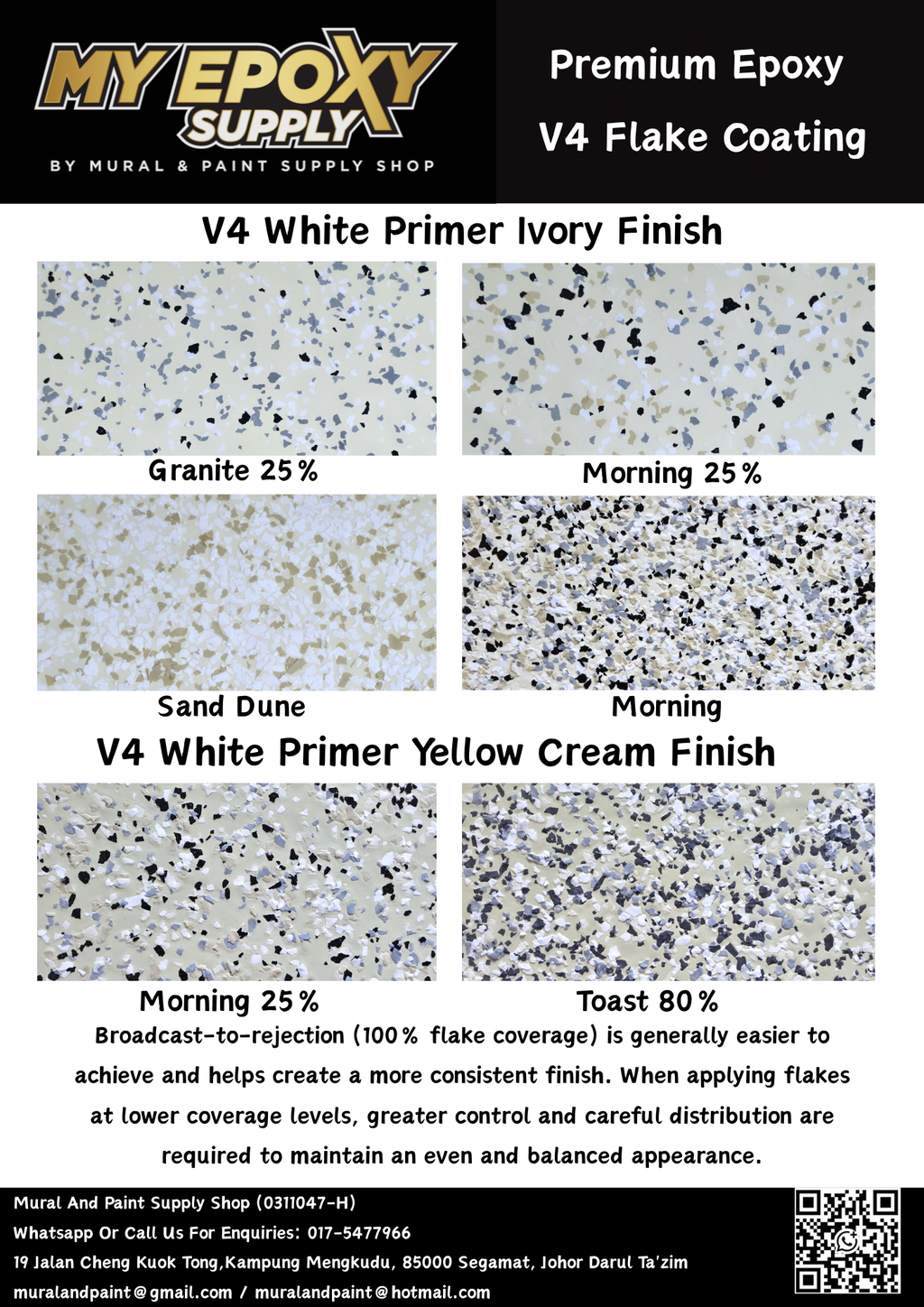 V4 Epoxy Flake DIY Sets – 3–5mm Terrazzo-Look Vinyl Flake