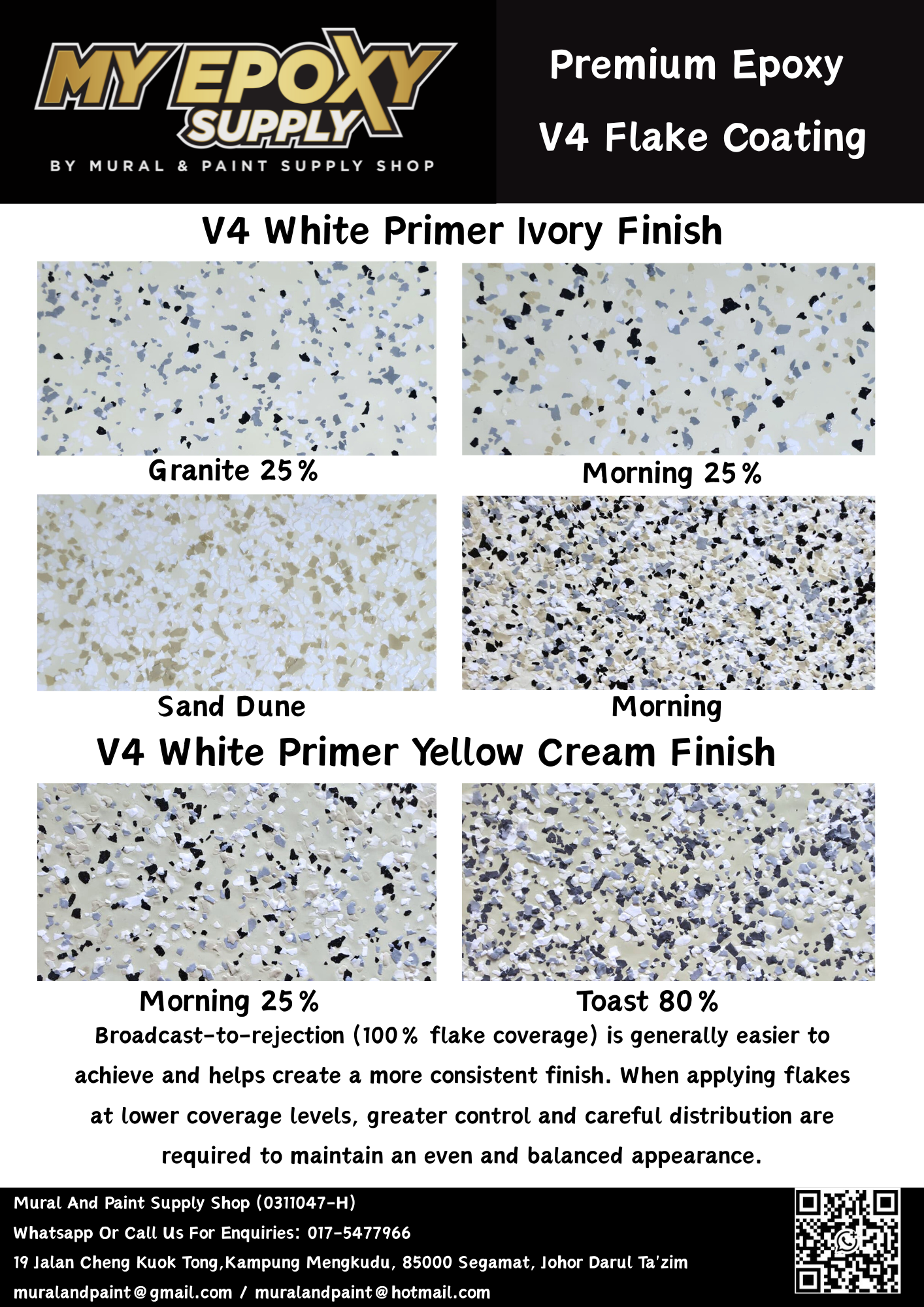 V4 Epoxy Flake DIY Sets – 3–5mm Terrazzo-Look Vinyl Flake