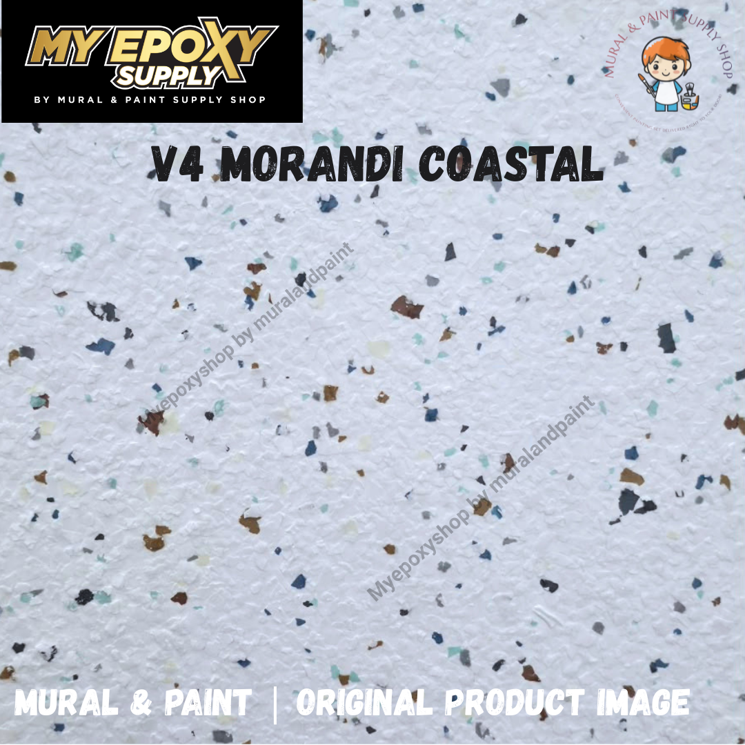 2K Morandi Terrazzo Epoxy Flake DIY Set | Seamless Stone Effect Flooring 莫兰迪水磨石DIY套装｜定制配色｜无缝仿石地面效果