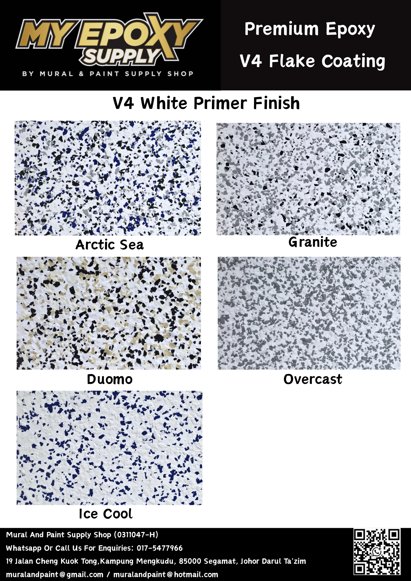 V4 Epoxy Flake DIY Sets – 3–5mm Terrazzo-Look Vinyl Flake