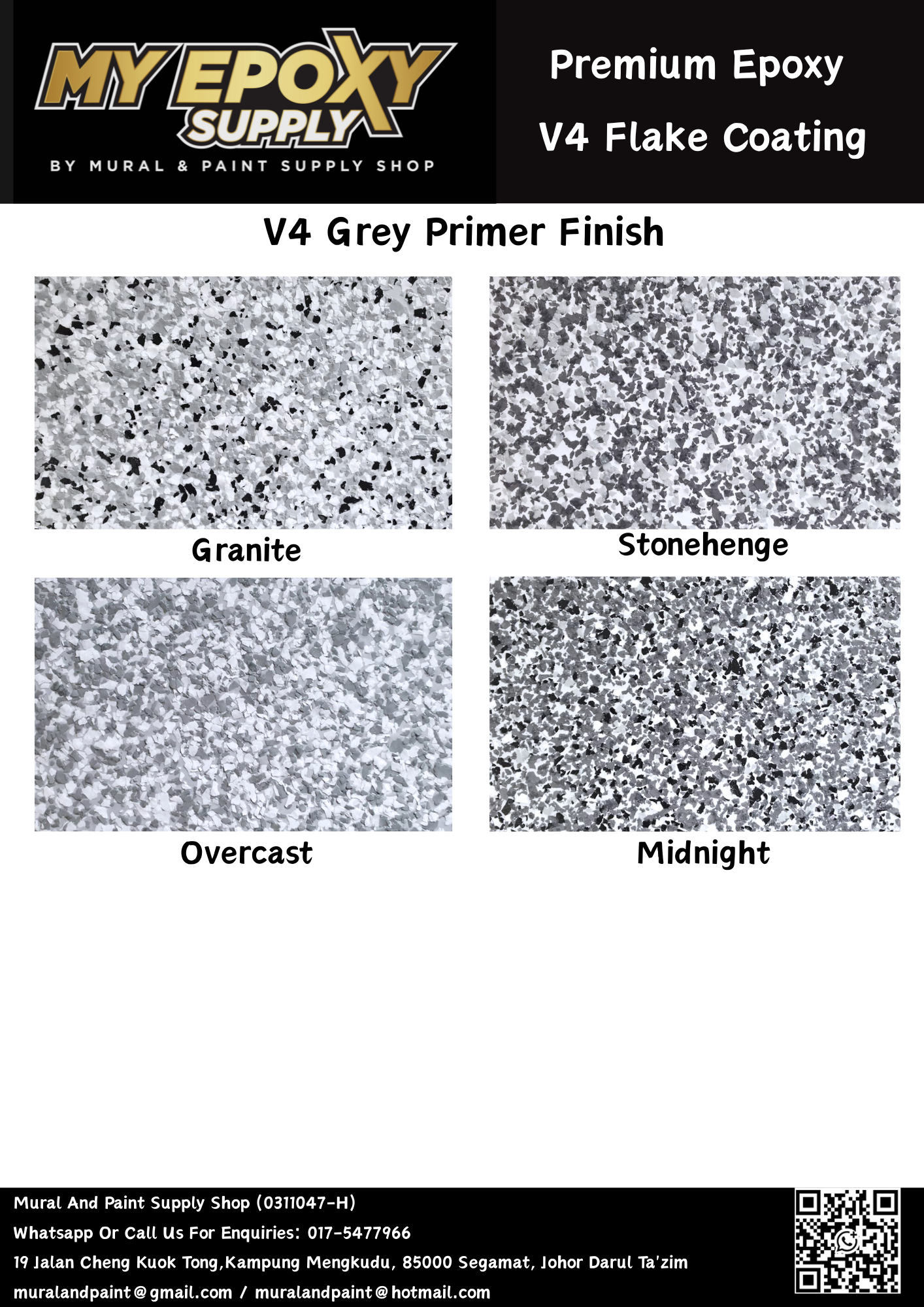V4 Epoxy Flake DIY Sets – 3–5mm Terrazzo-Look Vinyl Flake