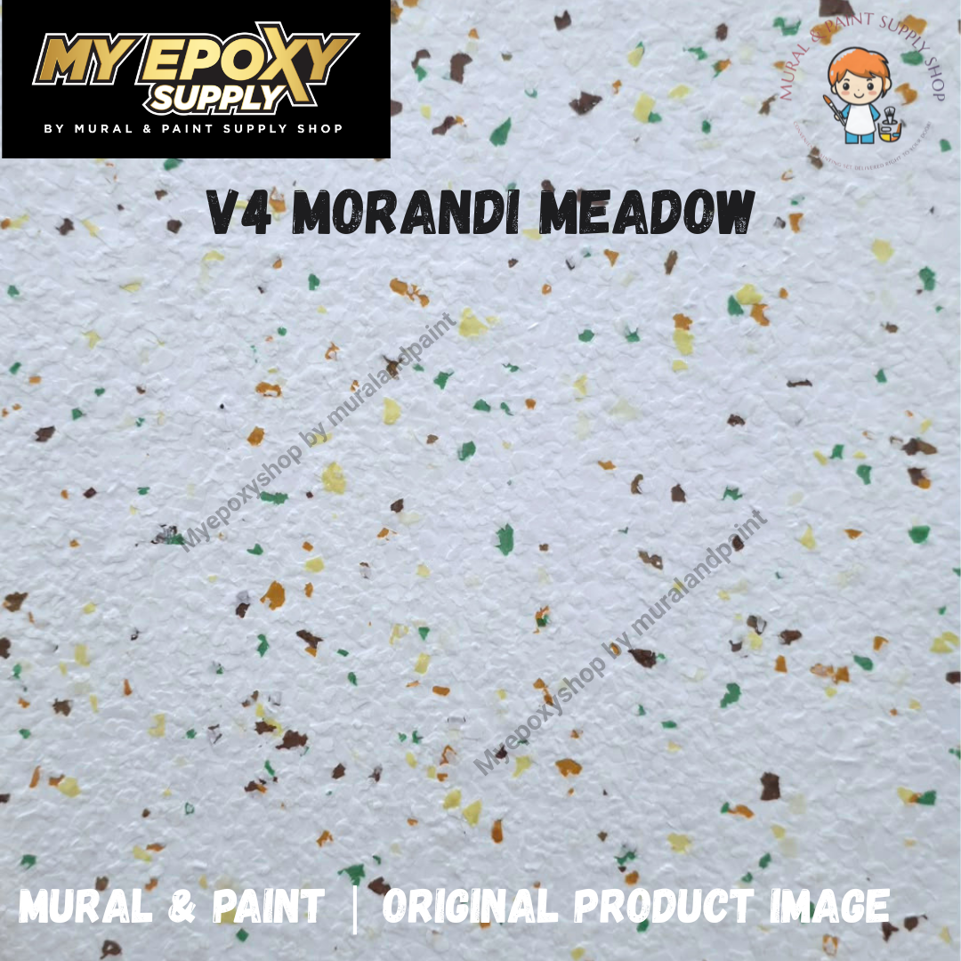 2K Morandi Terrazzo Epoxy Flake DIY Set | Seamless Stone Effect Flooring 莫兰迪水磨石DIY套装｜定制配色｜无缝仿石地面效果