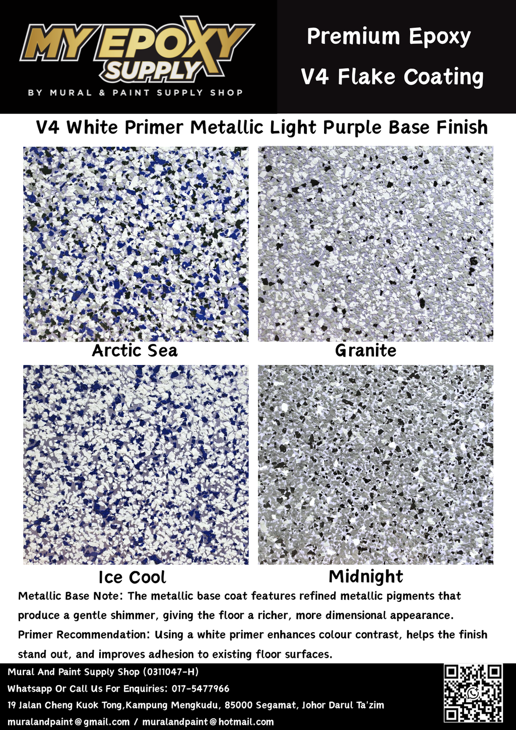 V4 Epoxy Flake DIY Sets – 3–5mm Terrazzo-Look Vinyl Flake