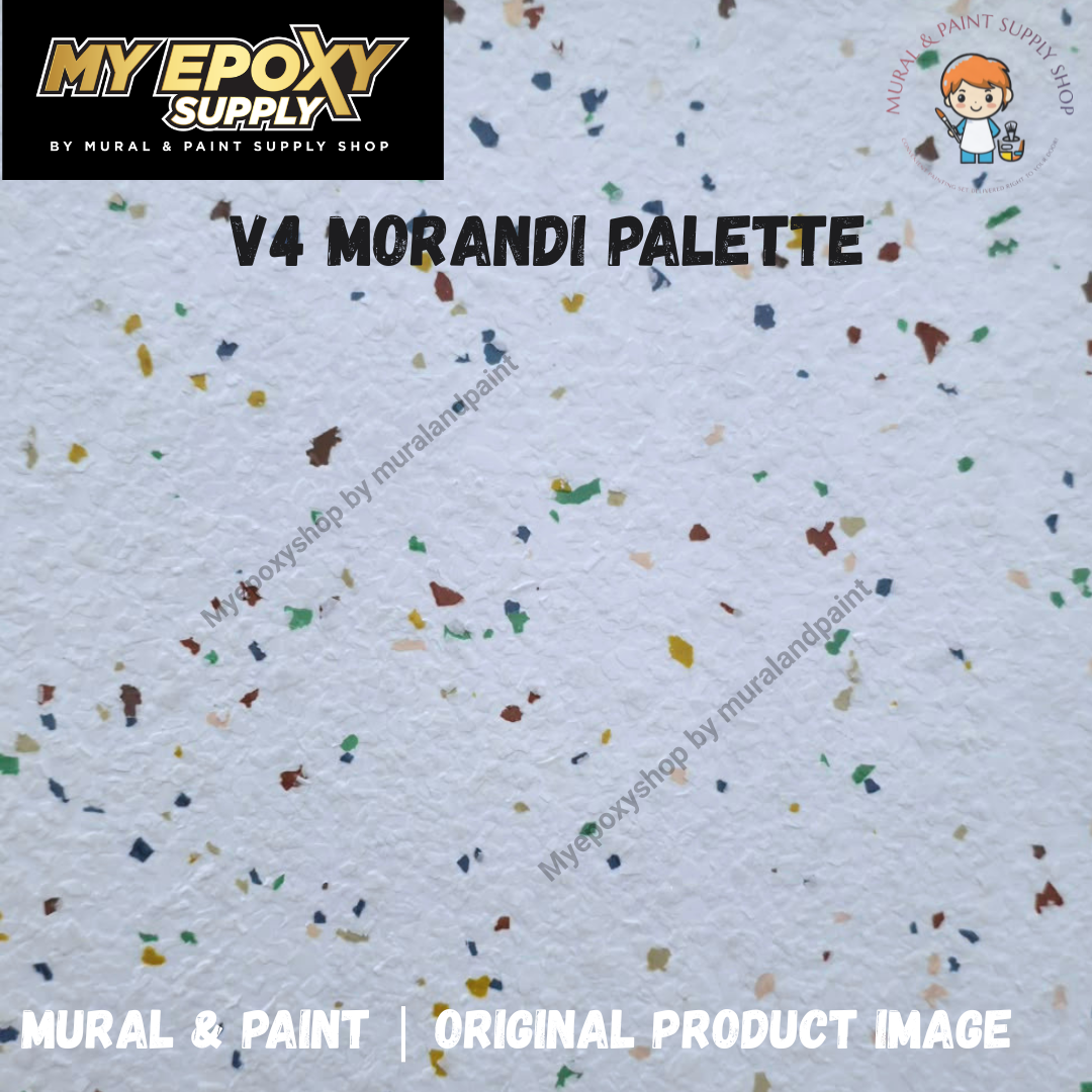 2K Morandi Terrazzo Epoxy Flake DIY Set | Seamless Stone Effect Flooring 莫兰迪水磨石DIY套装｜定制配色｜无缝仿石地面效果