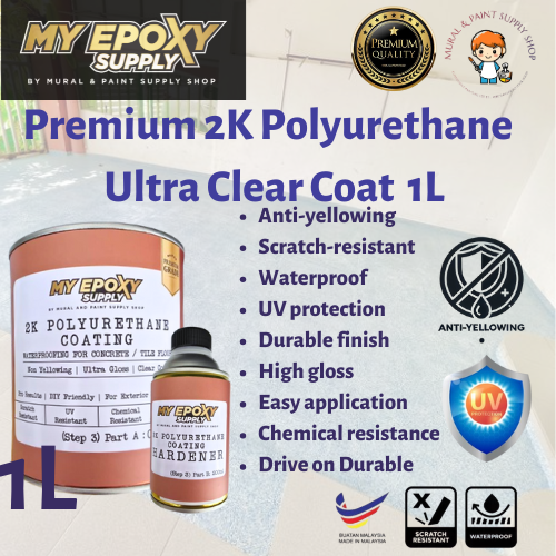 Premium 2K Polyurethane Top Coat 5L–Durable, Scratch-Resistant, High Gloss Finish