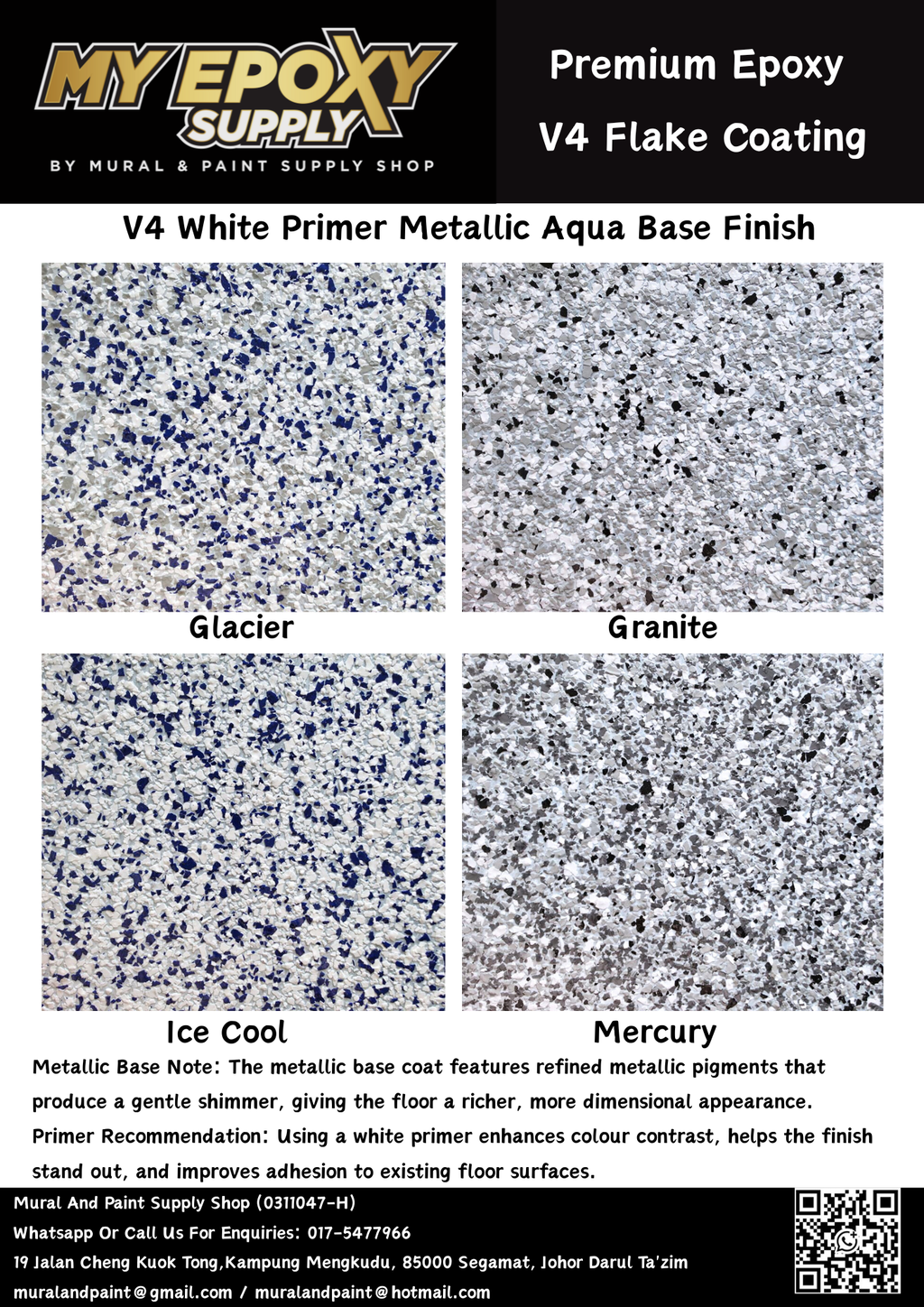 V4 Epoxy Flake DIY Sets – 3–5mm Terrazzo-Look Vinyl Flake
