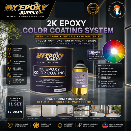 1L 2K Epoxy Coating System – Premium, Tintable & Customizable
