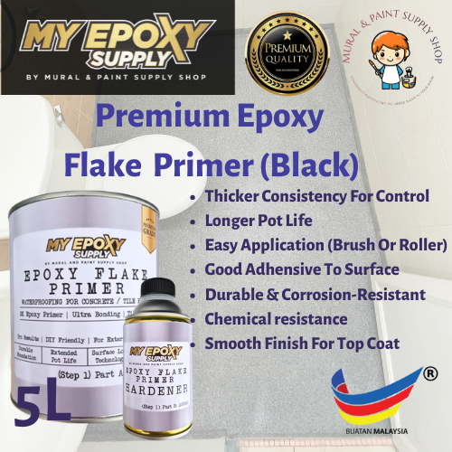 Premium 2K Epoxy Flake Coating Primer – High-Density, Deep-Penetrating Formula 1L