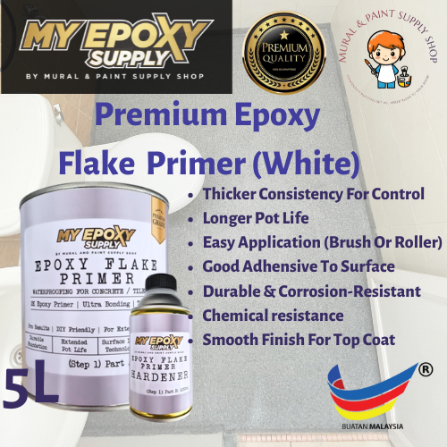 Premium 2K Epoxy Flake Coating Primer – High-Density, Deep-Penetrating Formula 1L