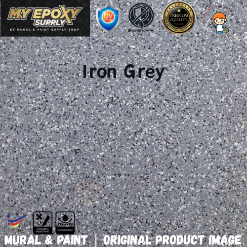 2K Pillar Epoxy Diamond Coating DIY Set | Grey Granite Stone Effect | Exterior Pillar & Wall  柱子钻石彩片DIY套装｜花岗岩效果｜户外柱子