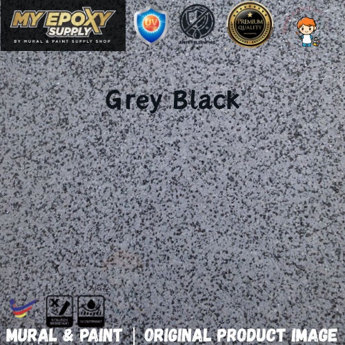 2K Pillar Epoxy Diamond Coating DIY Set | Grey Granite Stone Effect | Exterior Pillar & Wall  柱子钻石彩片DIY套装｜花岗岩效果｜户外柱子