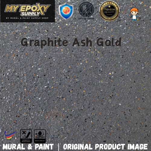 2K Pillar Epoxy Diamond Coating DIY Set | Grey Granite Stone Effect | Exterior Pillar & Wall  柱子钻石彩片DIY套装｜花岗岩效果｜户外柱子