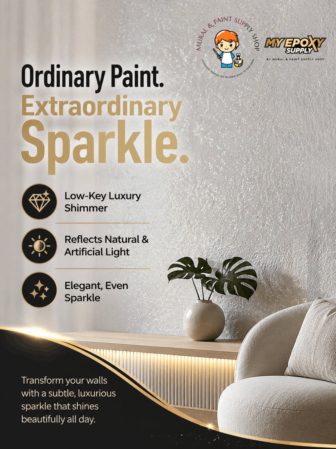 Crystal FX - Premium Light Reflective Paint Additive | Luxury Shimmer Finish 80G For 1 Liter Paint