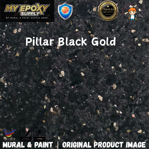 2K Pillar Epoxy Diamond Coating DIY Set | Grey Granite Stone Effect | Exterior Pillar & Wall  柱子钻石彩片DIY套装｜花岗岩效果｜户外柱子