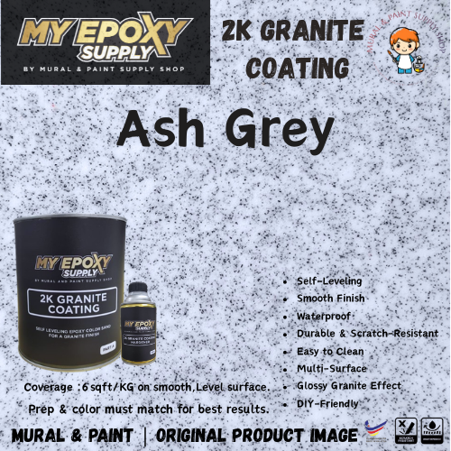2K Granite Epoxy Coating – Self-Leveling, Ultra Gloss Finish | DIY Floor Epoxy