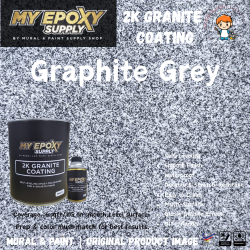2K Granite Epoxy Coating – Self-Leveling, Ultra Gloss Finish | DIY Floor Epoxy
