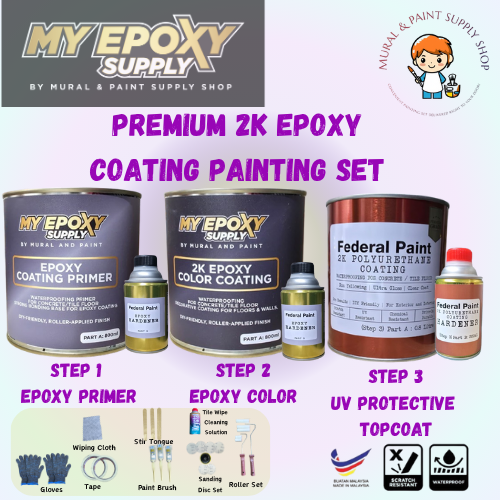 1L 2K Epoxy Coating System – Premium, Tintable & Customizable