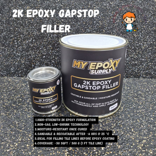 2K Epoxy Gapstop Filler 500G | Epoxy Tile Line Filler
