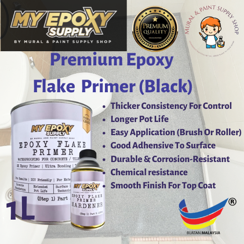 Premium 2K Epoxy Flake Coating Primer – High-Density, Deep-Penetrating Formula 1L
