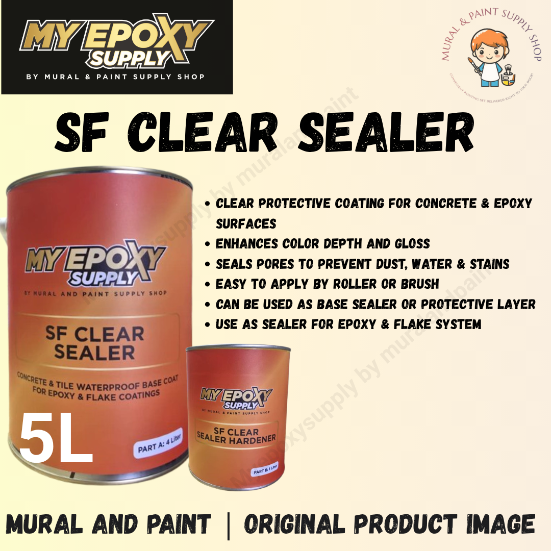 2K SF Clear Sealer | Solvent-Free Epoxy Clear Sealer 5L