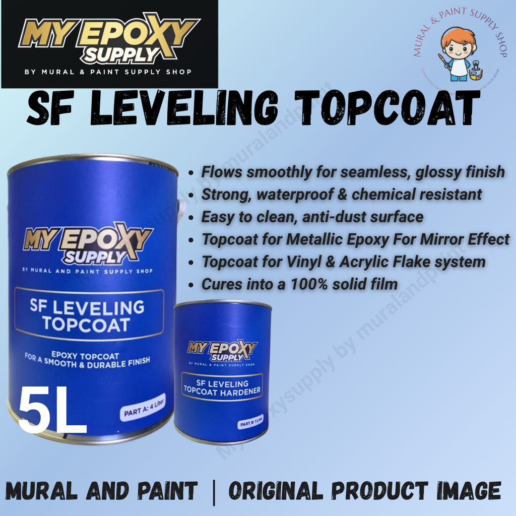 2K SF Leveling Topcoat | Solvent-Free Epoxy Finishing Layer 5L