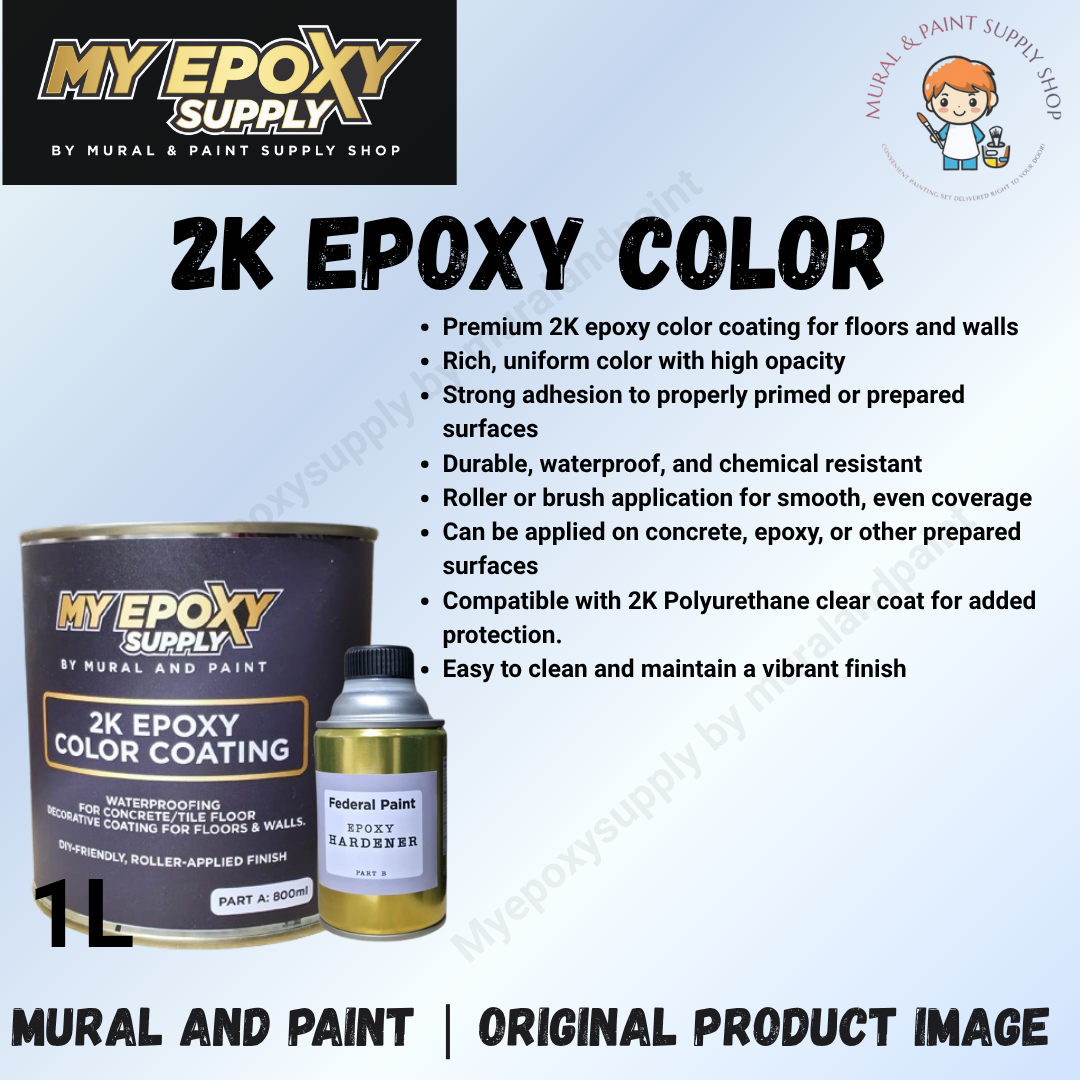 1L 2K Epoxy Coating System – Premium, Tintable & Customizable