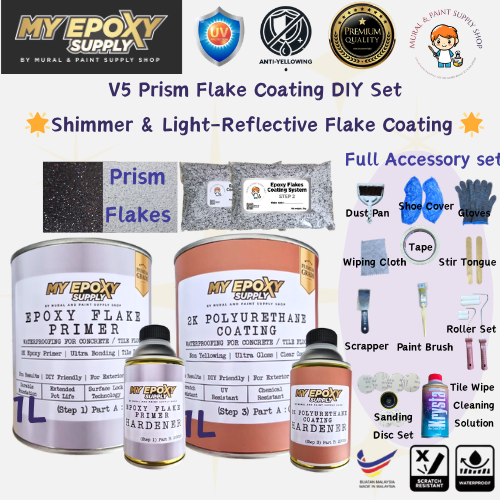 V5 Prism Flake Coating DIY Set | Shimmer & Light-Reflective Flake Coating
